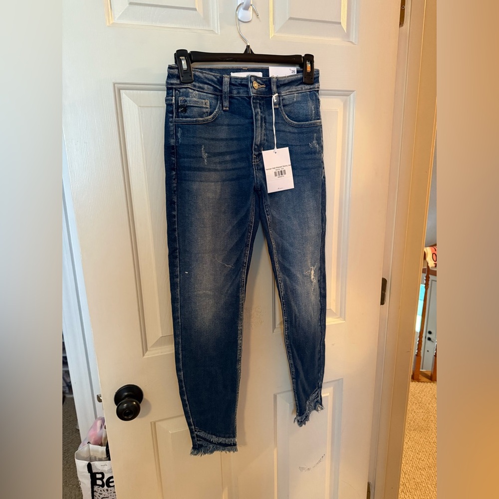 KanCan Dark Blue Ankle Jeans